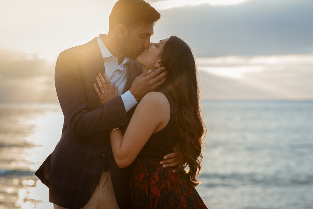 Sunset Cliffs Surprise Engagement Proposal | Mehal + Chirag