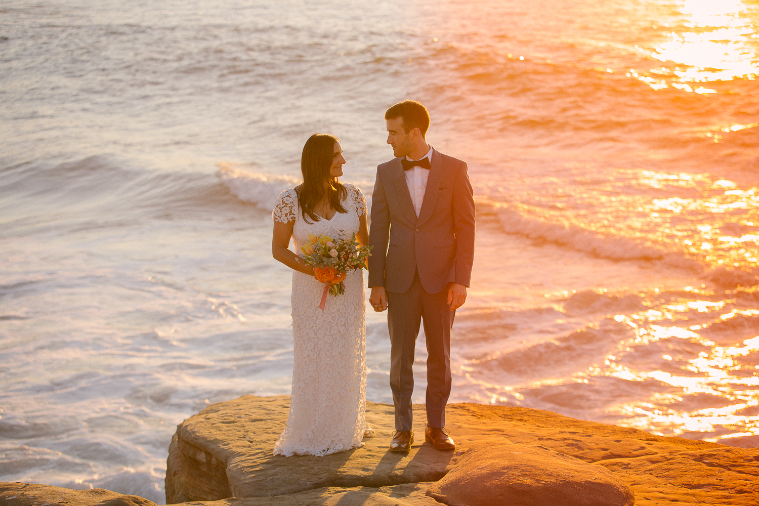 The Wedding Bowl at Cuvier Park, La Jolla Elopement Photos | Lilly + David