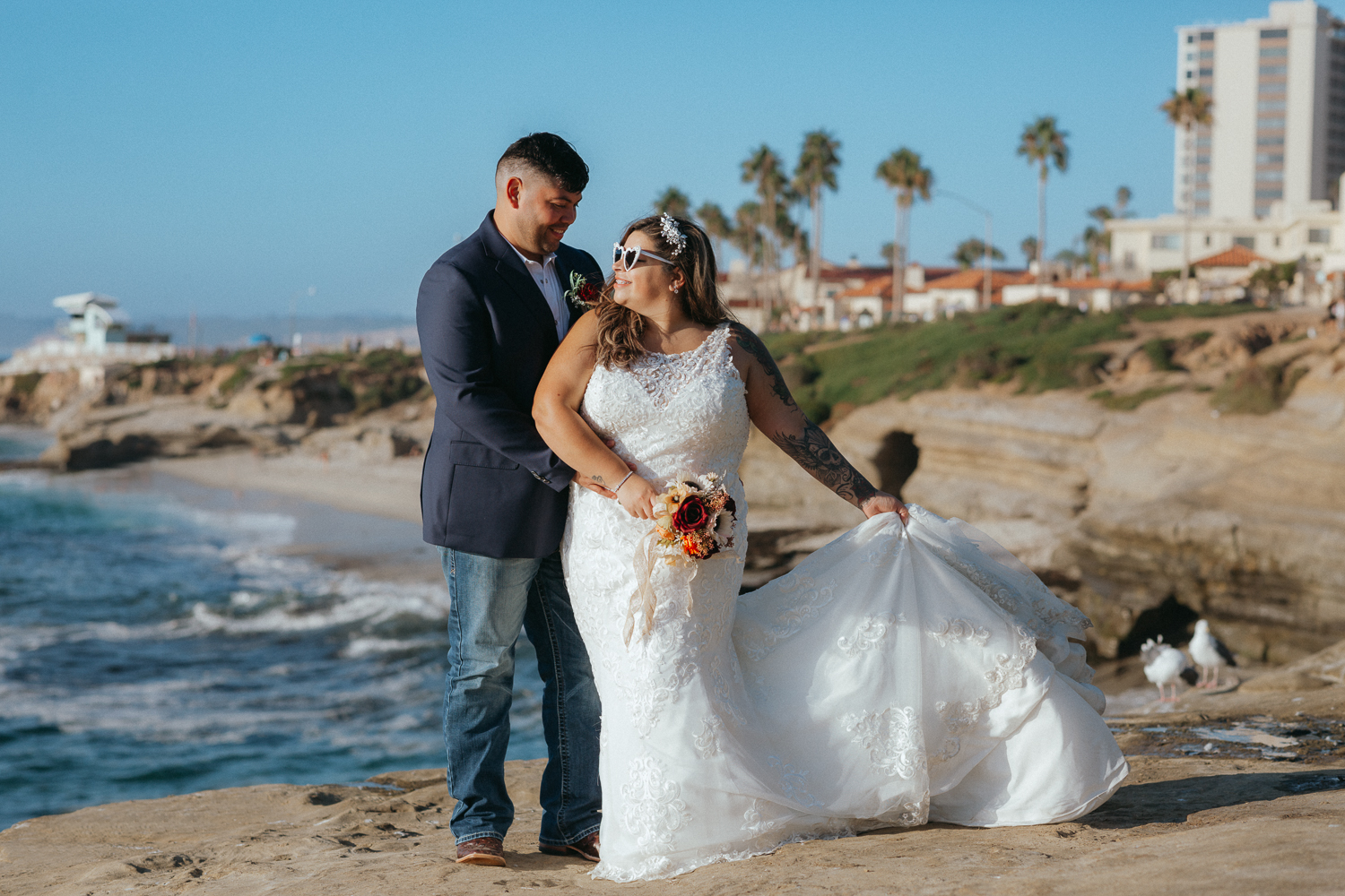 San Diego Civil Courthouse Wedding Photos | A + T